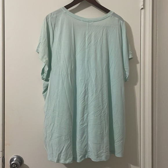 Athleta Stratus II Light Green Short Sleeve Tee Size 3X - Picture 3 of 12